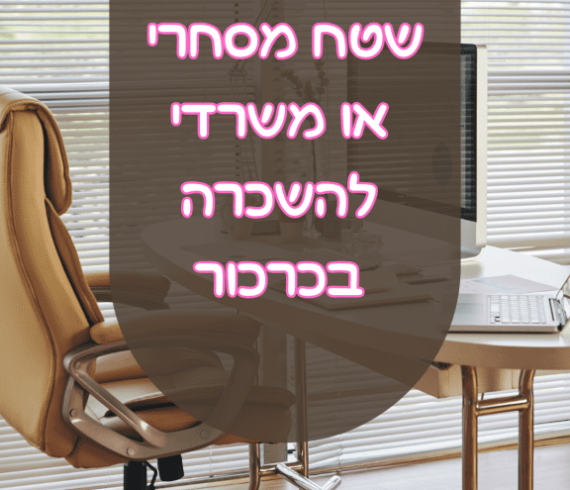 קומת משרדים שלמה להשכרה בלב כרכור נכס 501